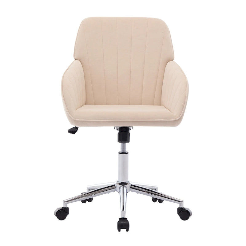 Ergonomic Swivel Office Chair with Cushioned Seat and Lumbar Support