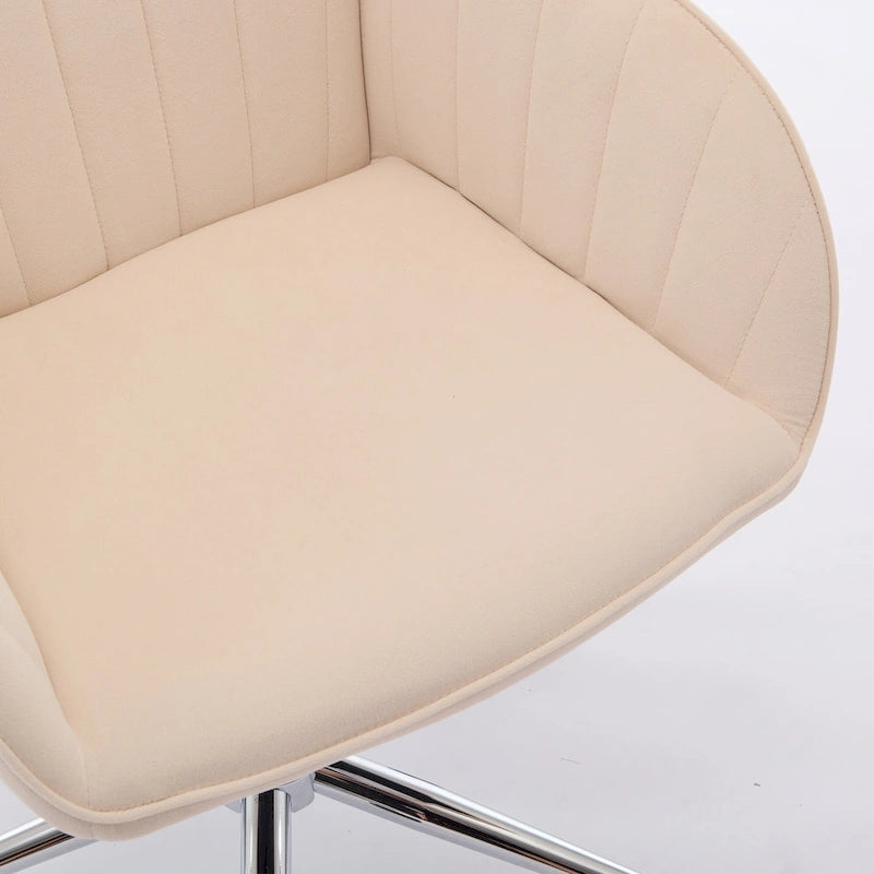 Ergonomischer drehbarer Bürostuhl mit gepolsterter Sitzfläche und Lordosenstütze