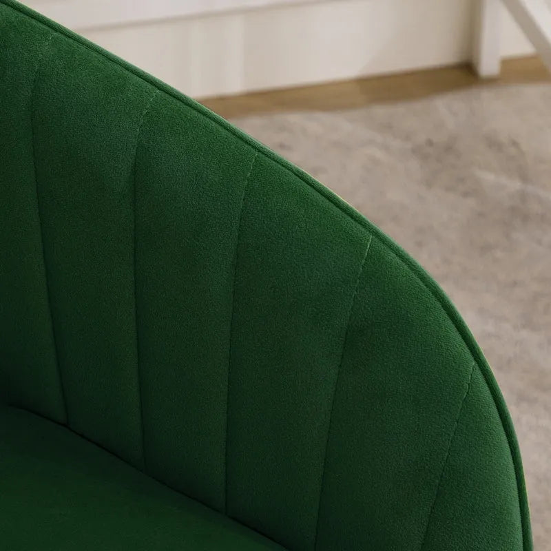 Ergonomischer drehbarer Bürostuhl mit gepolsterter Sitzfläche und Lordosenstütze