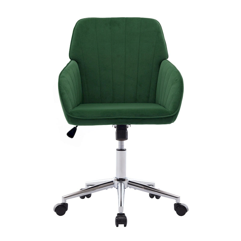 Ergonomischer drehbarer Bürostuhl mit gepolsterter Sitzfläche und Lordosenstütze