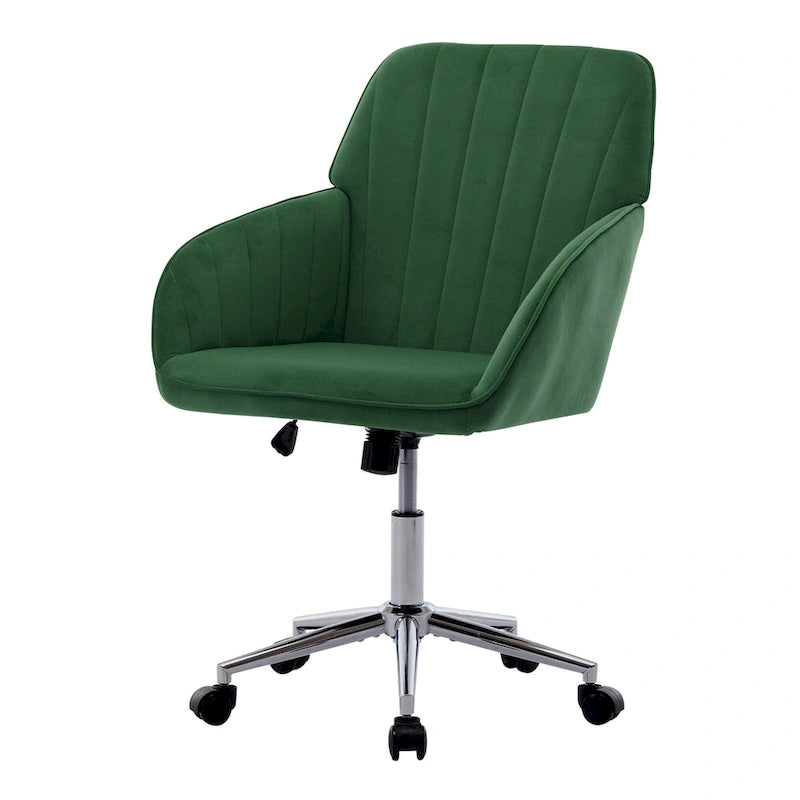 Ergonomischer drehbarer Bürostuhl mit gepolsterter Sitzfläche und Lordosenstütze