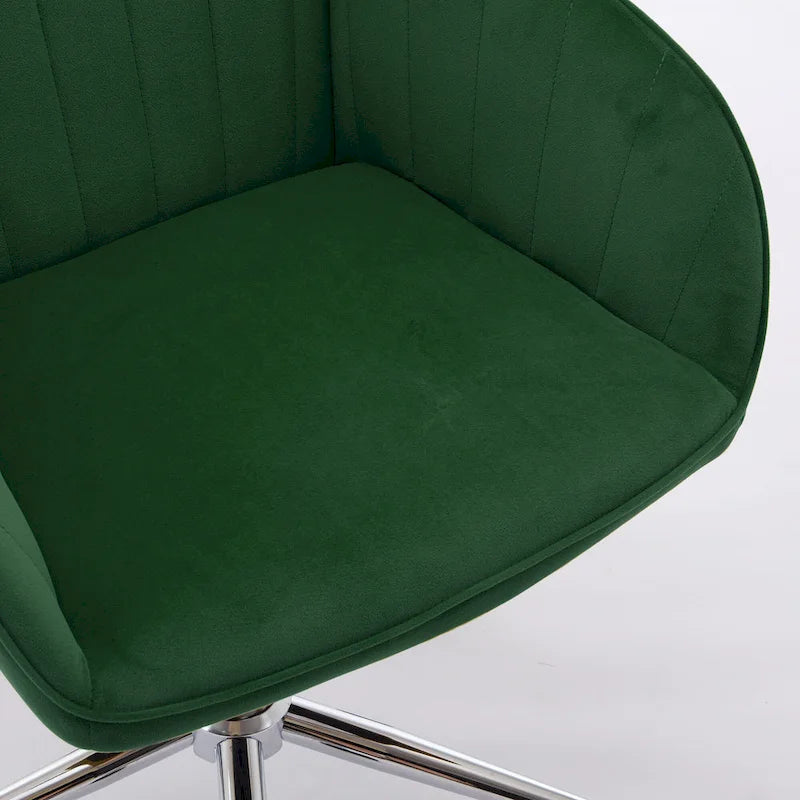Ergonomischer drehbarer Bürostuhl mit gepolsterter Sitzfläche und Lordosenstütze